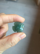Load image into Gallery viewer, 100% Natural type A dark green/blue/black/gray Guatemala jadeite jade 3D tropical fish Pendant group PD94

