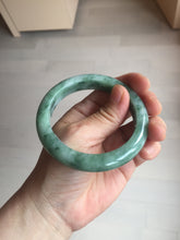 Load image into Gallery viewer, 56.5mm Certified Type A 100% Natural Woodland Green Jadeite Bangle AZ162-0425
