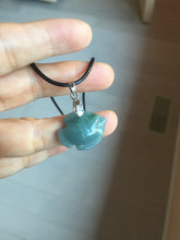Load image into Gallery viewer, 100% Natural type A dark green/blue/black/gray Guatemala jadeite jade 3D tropical fish Pendant group PD95
