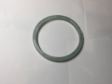 Load image into Gallery viewer, 50mm certified 100% natural Type A icy watery light green with green floating flower slim jadeite jade bangle PA122-(5484)
