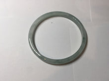 Load image into Gallery viewer, 50mm certified 100% natural Type A icy watery light green with green floating flower slim jadeite jade bangle PA122-(5484)
