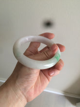 Load image into Gallery viewer, 59.8mm Certificated Type A 100% Natural white/sunny green/purple jadeite jade bangle AZ5-9139
