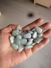 Load image into Gallery viewer, 100% Natural  light green/white/purple Jadeite Jade money bag bead pendant BF86 Add-on item!
