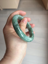 Load image into Gallery viewer, 56.7mm Certified Type A 100% Natural Woodland Green Jadeite Bangle AZ186-0427

