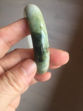 Load image into Gallery viewer, 56.7mm type A 100% Natural green/purple/pink/white (福禄寿)  Jadeite Jade bangle G52
