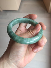Load image into Gallery viewer, 56.7mm Certified Type A 100% Natural Woodland Green Jadeite Bangle AZ186-0427
