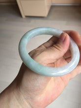 Load image into Gallery viewer, 56.5mm certified 100% natural type A white/light green white purple jadeite jade bangle AH104-0524
