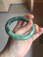 Load image into Gallery viewer, 56.7mm Certified Type A 100% Natural Woodland Green Jadeite Bangle AZ185-0428
