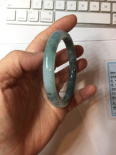 Load image into Gallery viewer, 55mm Certified type A 100% Natural light green blue purple gray black Jadeite bangle PB274-2748
