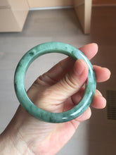 Load image into Gallery viewer, 56.7mm Certified Type A 100% Natural Woodland Green Jadeite Bangle AZ185-0428
