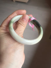 Load image into Gallery viewer, 56.7mm type A 100% Natural green/purple/pink/white (福禄寿)  Jadeite Jade bangle G52
