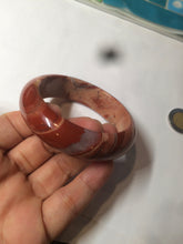 Load image into Gallery viewer, 53mm 100% natural red/pink red jasper stone bangle XY89
