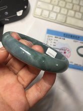 Load image into Gallery viewer, 61mm Certified Type A 100% Natural dark green/blue/gray/black Guatemala Jadeite bangle AZ144-6426
