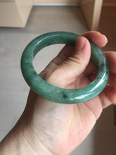 Load image into Gallery viewer, 56.5mm Certified Type A 100% Natural Woodland Green Jadeite Bangle AZ184-0432
