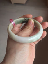 Load image into Gallery viewer, 56.7mm type A 100% Natural green/purple/pink/white (福禄寿)  Jadeite Jade bangle G52
