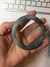 Load image into Gallery viewer, 55mm Certified type A 100% Natural light green blue purple gray black Jadeite bangle PB274-2748
