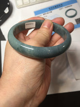 Load image into Gallery viewer, 61mm Certified Type A 100% Natural dark green/blue/gray/black Guatemala Jadeite bangle AZ144-6426
