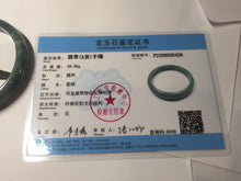 Load image into Gallery viewer, 61mm Certified Type A 100% Natural dark green/blue/gray/black Guatemala Jadeite bangle AZ144-6426

