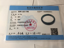 Load image into Gallery viewer, 61mm Certified Type A 100% Natural dark green/blue/gray/black Guatemala Jadeite bangle AZ145-6411
