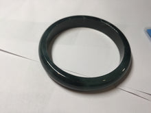 Load image into Gallery viewer, 61mm Certified Type A 100% Natural dark green/blue/gray/black Guatemala Jadeite bangle AZ145-6411
