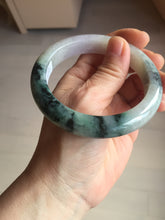 Load image into Gallery viewer, 58.5mm certified Type A 100% Natural dark green purple Jadeite Jade bangle PE75-(2315)

