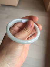 Load image into Gallery viewer, 49mm Type A 100% Natural light green oval Jadeite Jade bangle BM71

