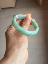 Load image into Gallery viewer, 50.5mm Certified Type A 100% Natural sunny apple green/red oval Jadeite Jade bangle BG61-0174
