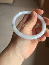 Load image into Gallery viewer, 60.5mm certified Type A 100% Natural light green light purple round cut Jadeite Jade bangle PH219-3209
