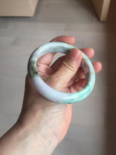 Load image into Gallery viewer, 58.5mm Certified Type A 100% Natural Sunny Green Purple Gray brown black Jadeite Jade Bangle AZ182-6585
