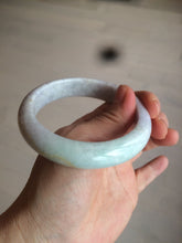 Load image into Gallery viewer, 58.5 mm Certified Type A 100% Natural yellow/light purple/green(FU LU SHOU) Jadeite Jade bangle AF79-0586
