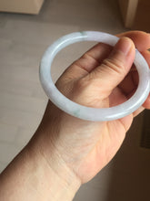 Load image into Gallery viewer, 60.5mm certified Type A 100% Natural light green light purple round cut Jadeite Jade bangle PH219-3209
