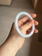 Load image into Gallery viewer, 60.5mm certified Type A 100% Natural light green light purple round cut Jadeite Jade bangle PH219-3209
