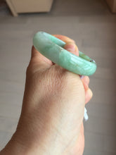 Load image into Gallery viewer, 50.5mm Certified Type A 100% Natural sunny apple green/red oval Jadeite Jade bangle BG61-0174
