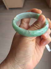 Load image into Gallery viewer, 50.5mm Certified Type A 100% Natural sunny apple green/red oval Jadeite Jade bangle BG61-0174
