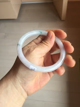 Load image into Gallery viewer, 60.5mm certified Type A 100% Natural light green light purple round cut Jadeite Jade bangle PH219-3209
