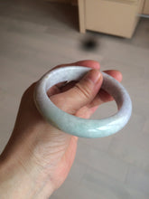 Load image into Gallery viewer, 58.5 mm Certified Type A 100% Natural yellow/light purple/green(FU LU SHOU) Jadeite Jade bangle AF79-0586
