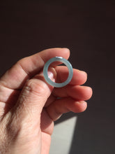 Load image into Gallery viewer, Size 6 1/2 100% natural type A light dark green blue black gray Guatemala jadeite band ring group AA112
