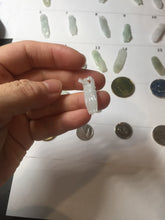 Load image into Gallery viewer, 100% natural type A icy watery sunny green/purple a pearl in my palm (apple of my eye, 掌上明珠) Jadeite jade bead PH233
