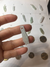 Load image into Gallery viewer, 100% natural type A icy watery sunny green/purple a pearl in my palm (apple of my eye, 掌上明珠) Jadeite jade bead PH233
