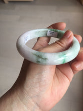 Load image into Gallery viewer, 60.6mm certified 100% Natural sunny green/white/purple/brown Jadeite Jade bangle AZ165-4034
