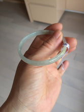 Load image into Gallery viewer, 50mm Certified Type A 100% Natural icy watery light purple white slim Jadeite Jade bangle PJ54-2048
