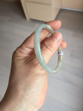 Load image into Gallery viewer, 50mm Certified Type A 100% Natural icy watery light purple white slim Jadeite Jade bangle PJ54-2048
