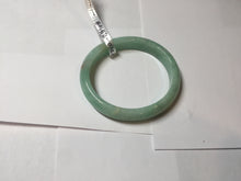 Load image into Gallery viewer, 49mm Certified Type A 100% Natural sunny apple green/red oval Jadeite Jade bangle BG62-0165
