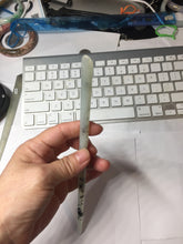 Load image into Gallery viewer, 22cm 100% Natural icy watery black dark green ink painting(水墨画) Xiu Jade (Serpentine) Hairpin AW71
