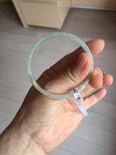 Load image into Gallery viewer, 50mm Certified Type A 100% Natural icy watery light purple white slim Jadeite Jade bangle PJ54-2048
