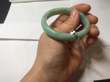 Load image into Gallery viewer, 49mm Certified Type A 100% Natural sunny apple green/red oval Jadeite Jade bangle BG62-0165
