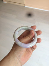 Load image into Gallery viewer, 53mm Certified 100% natural Type A olive green/white/purple jadeite jade bangle AZ2-0466
