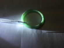 Load image into Gallery viewer, 49mm Certified Type A 100% Natural sunny apple green/red oval Jadeite Jade bangle BG62-0165
