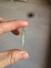 Load image into Gallery viewer, 100% Natural type A dark green/light green/gray jadeite Jade RuYi(如意) pendant BF75
