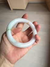 Load image into Gallery viewer, 59.2mm Certified 100% Natural type A light green/purple carved and golden-painted chubby round cut Jadeite Jade bangle PA174-(8571)
